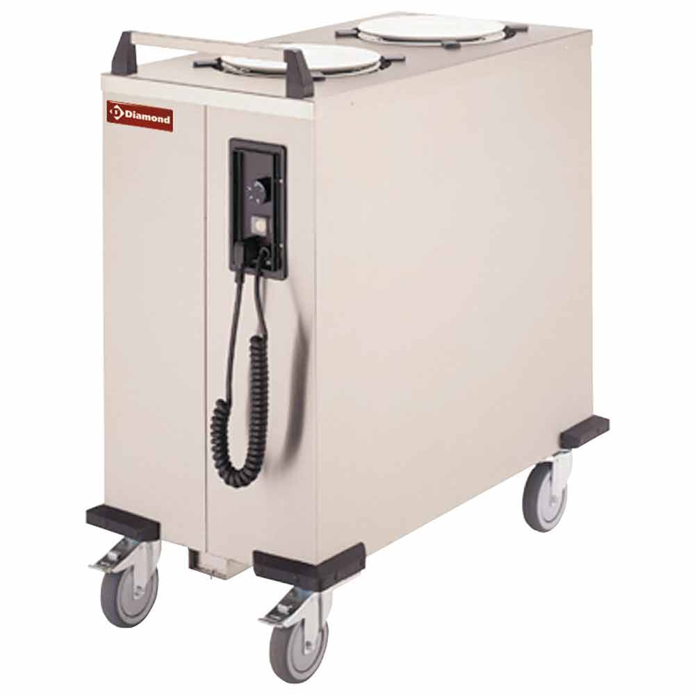 Diamond Plate heating trolley 2 piles Ø 260-310 mm - 2THN-MS310
