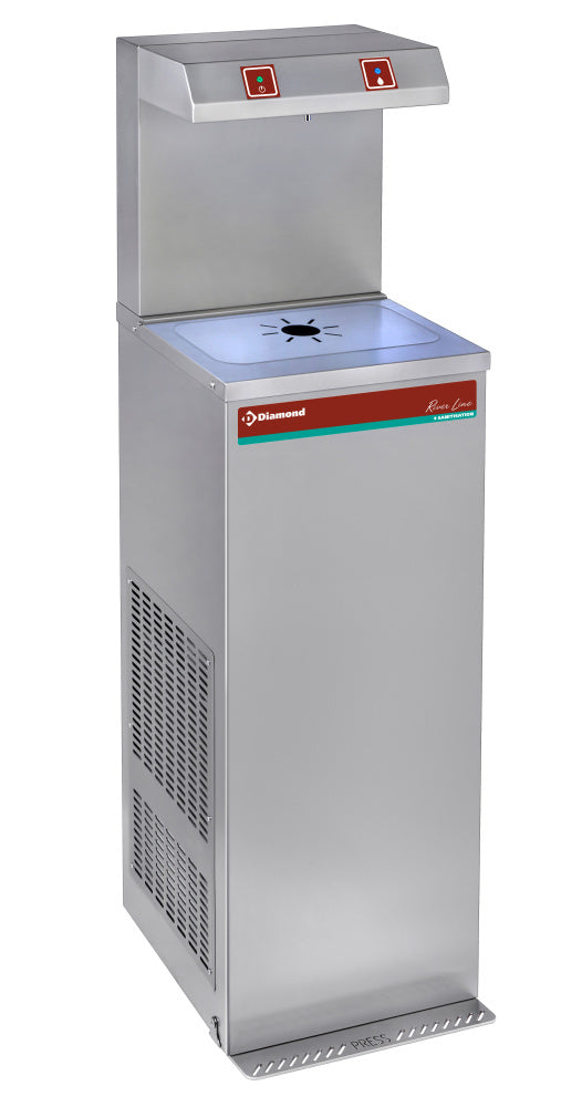 Diamond Pedal water cooler, stainless steel, 80 L/h - BFX-1R/08-P
