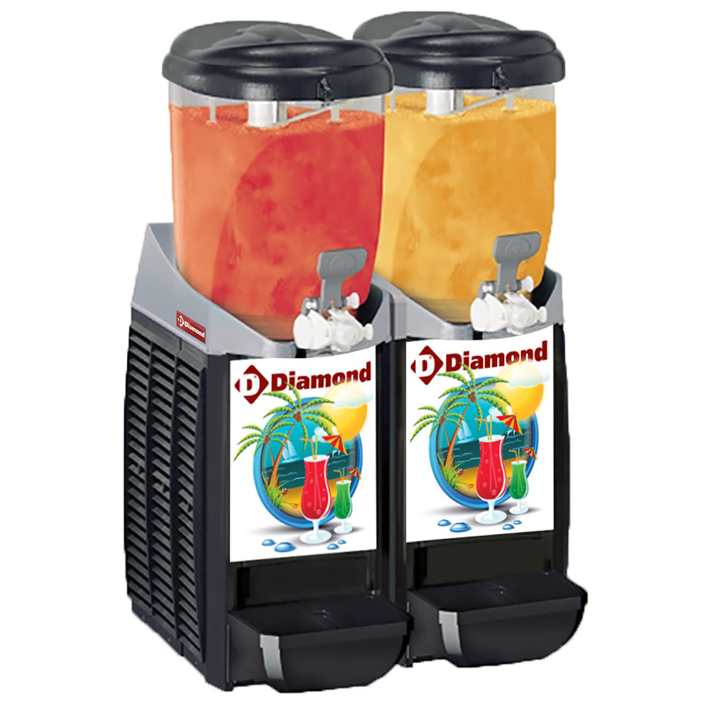 Diamond Granita machine/dispenser, , 2x 5,5 liter - CAR/2-R2