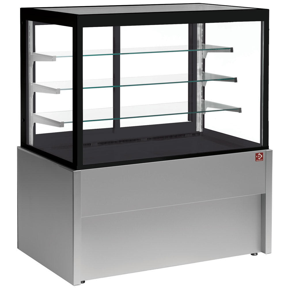 Diamond Panoramic display counter, neutral, 4 levels, without storage room - GREY - CB15NN-G5-P