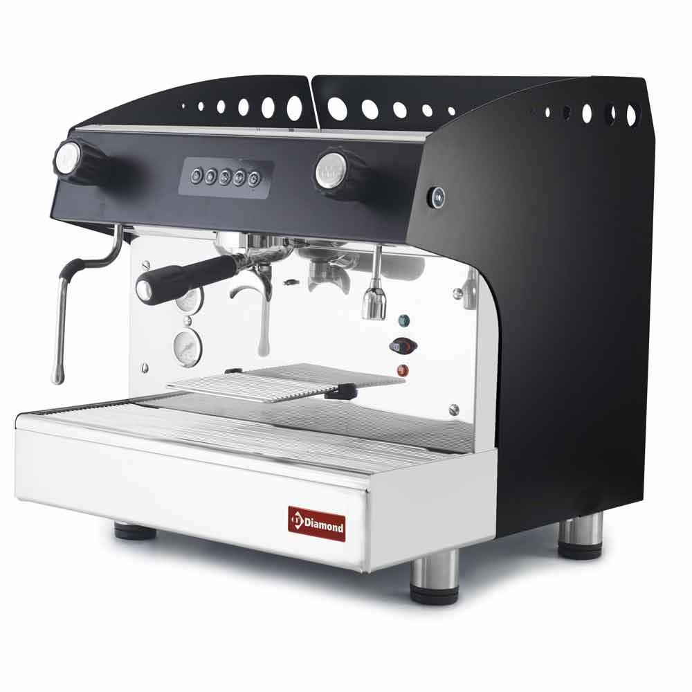 Diamond Kaffeemaschine 1-Gruppe - SCHWARZ - COMPACT/1EB