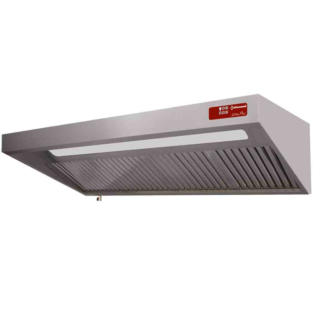 Diamond Complete hood, (8/9T-2500 M3/h) 120 Pa, lighting, variator, 5x filters - CSL2509-VTB