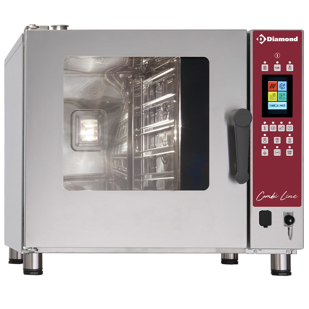 Diamond Electric oven, TOUCH SCREEN steam/convection, 5x GN 1/1 - AUTO-CLEANING - DFV-511/PTS