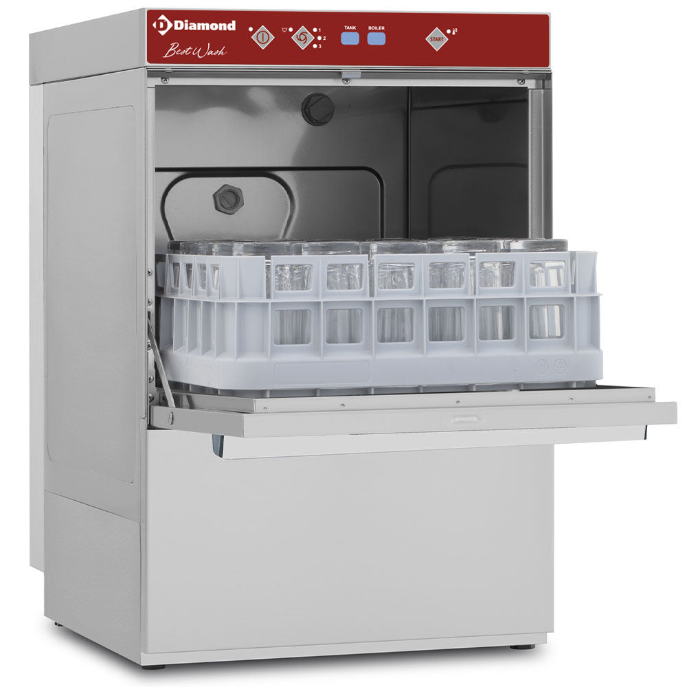 Diamant glasspoelmachine, korf 400x400 mm "Full Hygiene" - DGS8/6