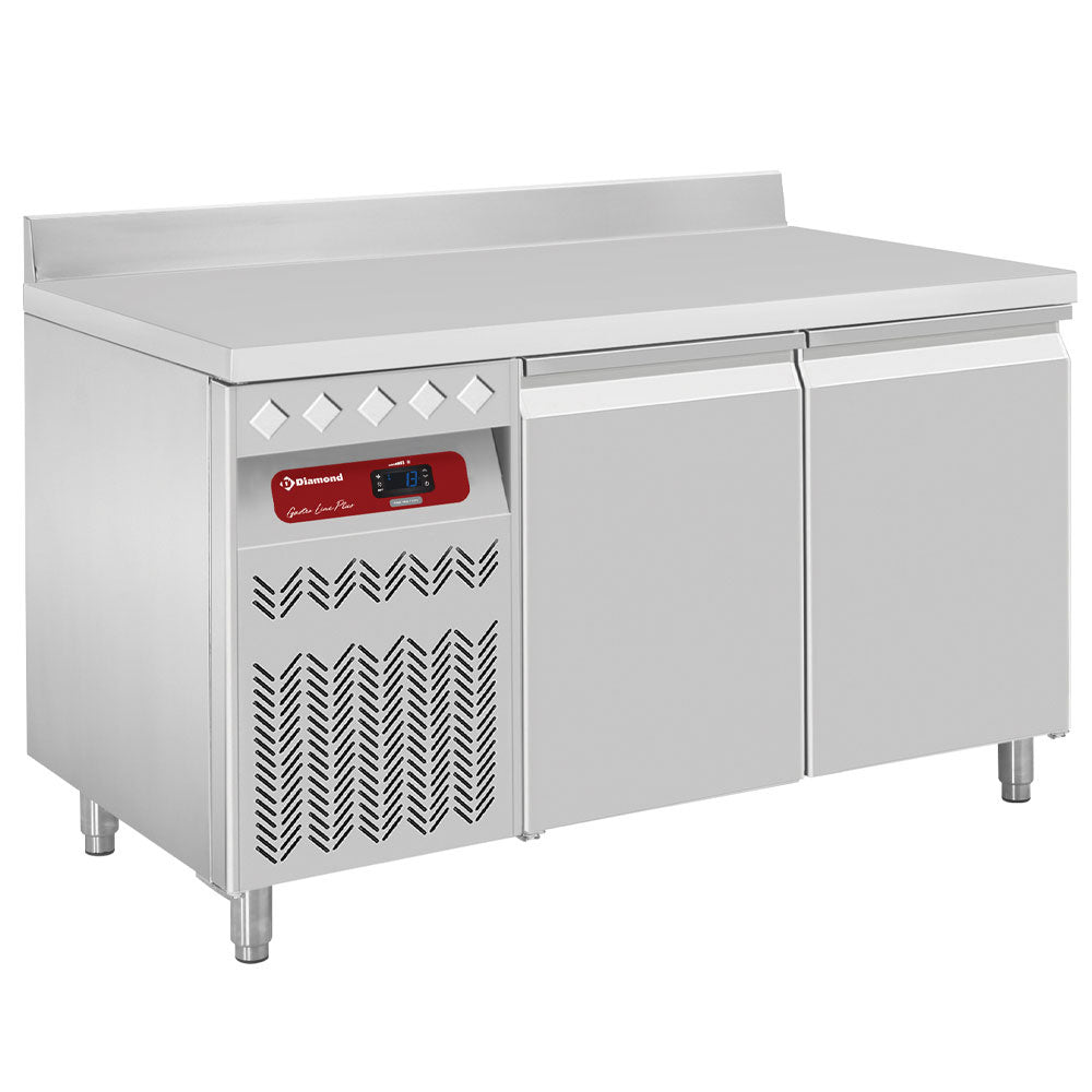 Diamond Ventilated "mural" cooling table, 2 doors GN 1/1, 260 Lit. unit on the left - DT131/P9AGX