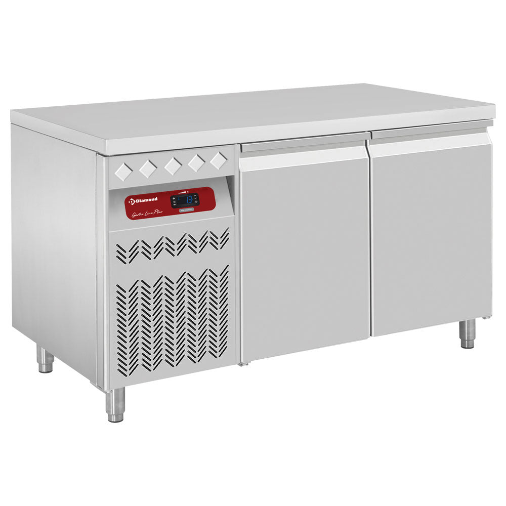 Diamond Ventilated cooling table, 2 doors GN 1/1, 260 Lit. unit on the left side - DT131/P9GX
