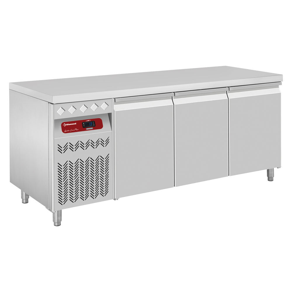 Diamond Ventilated cooling table, 3 doors GN 1/1, 405 Lit. group on the left - DT178/P9GX