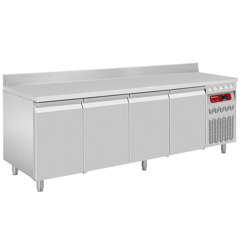 Diamond Wall ventilated refrigerated table, 4 doors GN 1/1, 550 liters - DT224/P9A