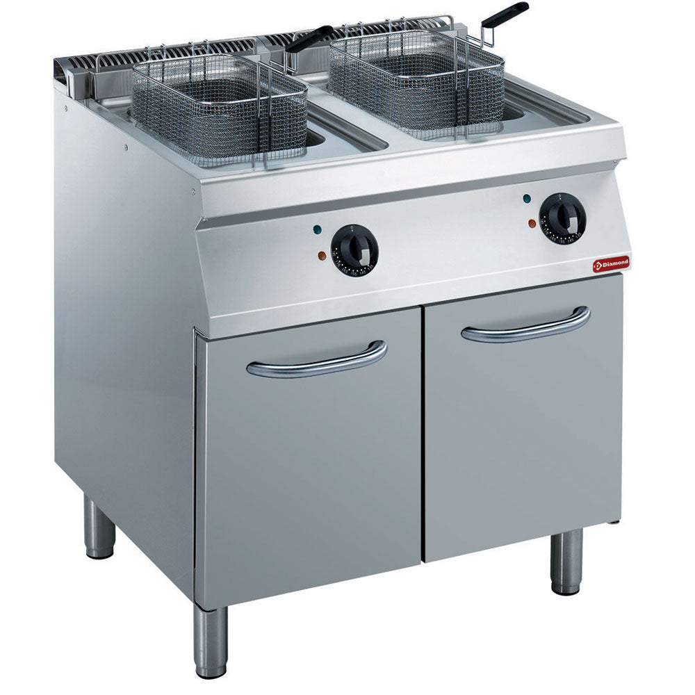Diamond Electric fryer 2x14 liters, on cupboard - E17/F28A8-230/3--N
