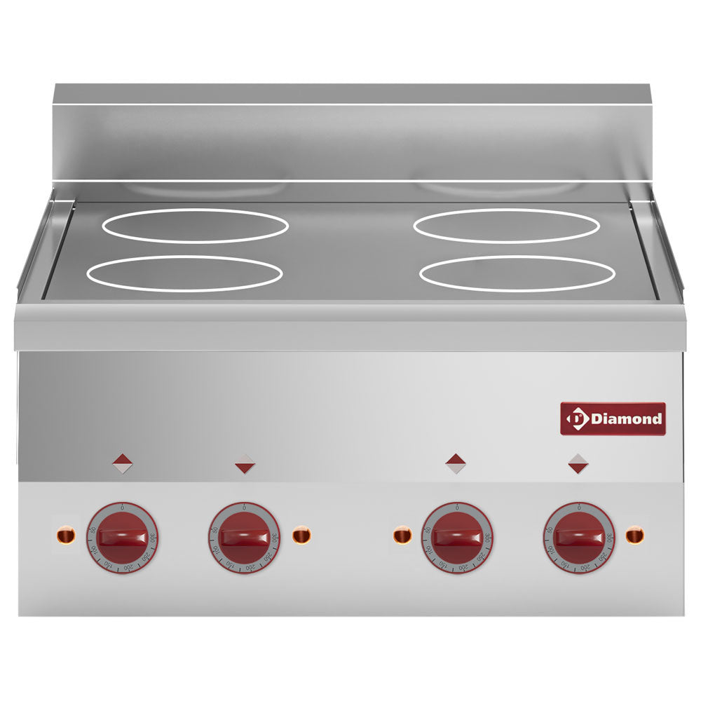 Diamond Vitroceramics cooker 4 hobs -Top- - E60/4VC6T-N