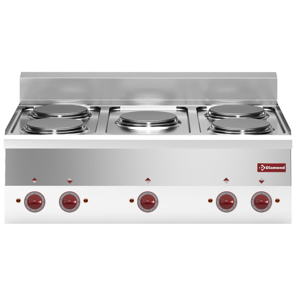 Diamond Electric cooker 5 hobs -Top- - E60/5P9T-N