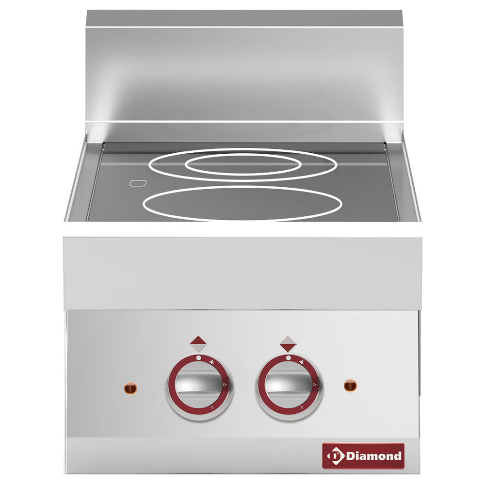 Diamond Electric vitroceramics plate with 2 cooking zones -Top- - E65/2VC4T-N