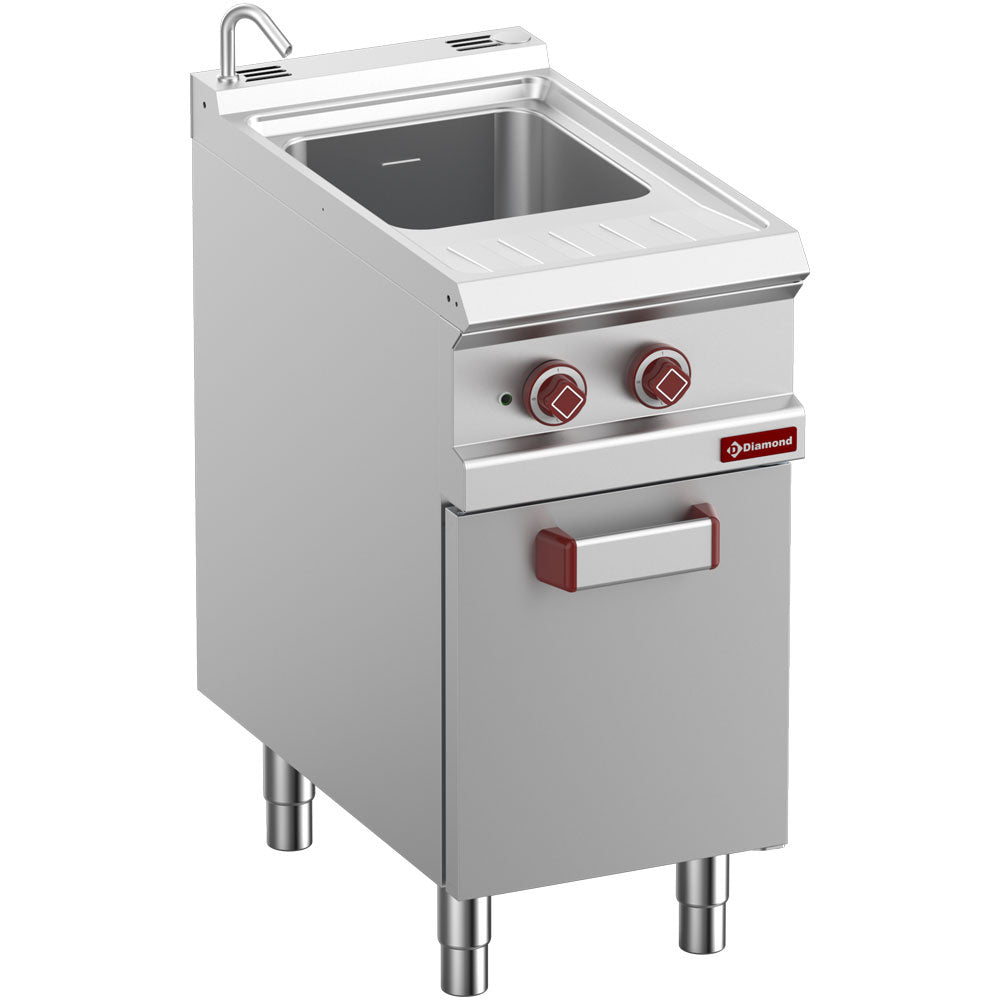 Diamond Electric pasta cooker 1 26-liter tank (without baskets), on cupboard - E7/CPA4-N