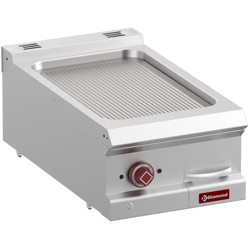 Diamond Electric fry top ribbed, module 1/2 -Top- - E7/PR4T-N