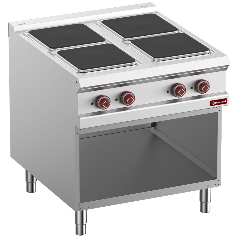 Diamond Electric stove, 4 plates on open cupboard - E9/4PQA8-N