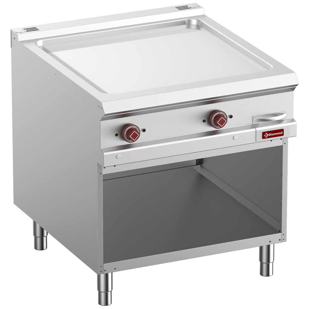 Diamond Smooth electric fry top, chromium-plated, module 1/1, open cupboard - E9/PLCA8-N