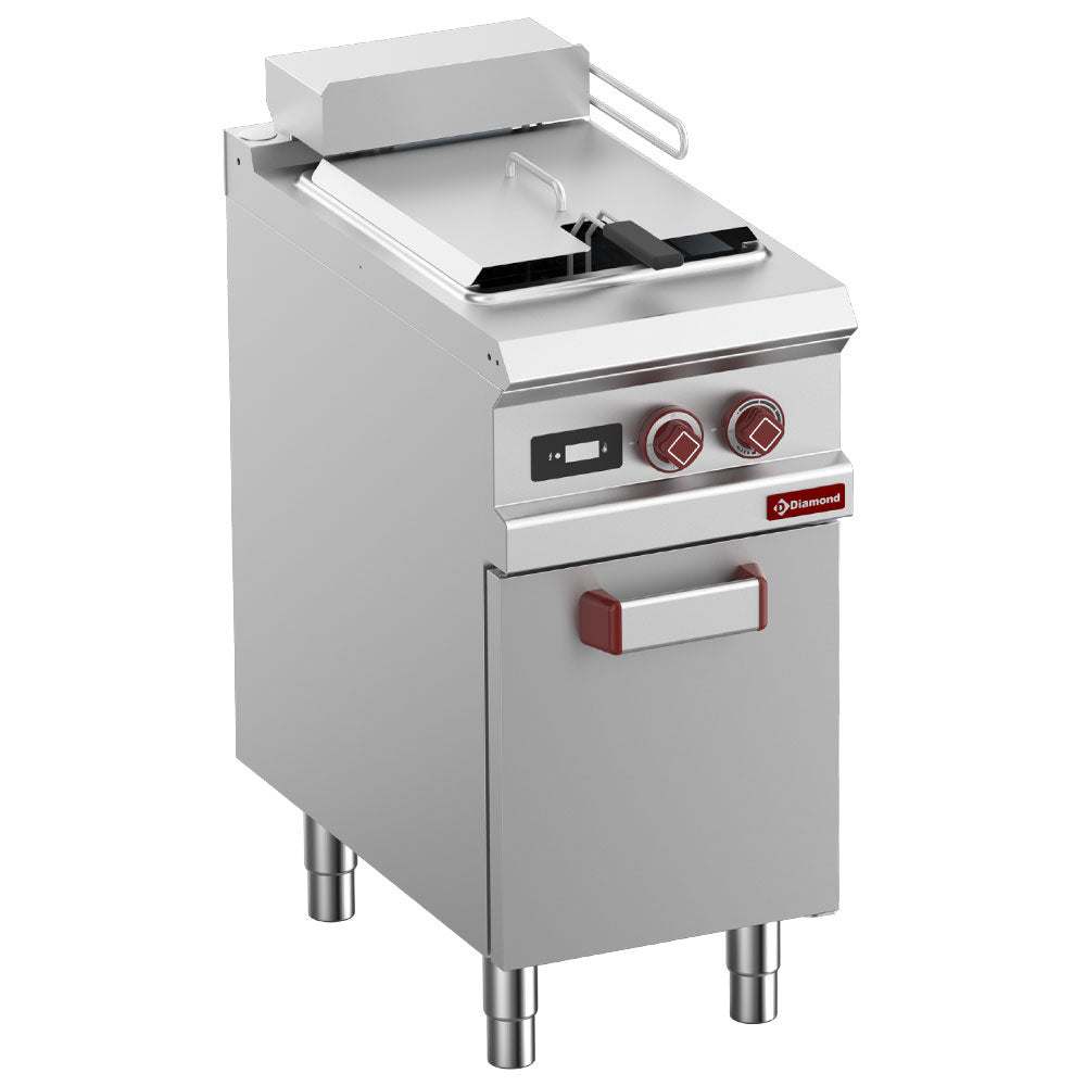 Diamond Electric fryer HP 1 tank "Y" 21 liters on closed cabinet - DIGIT - E9/F21A4-NAP