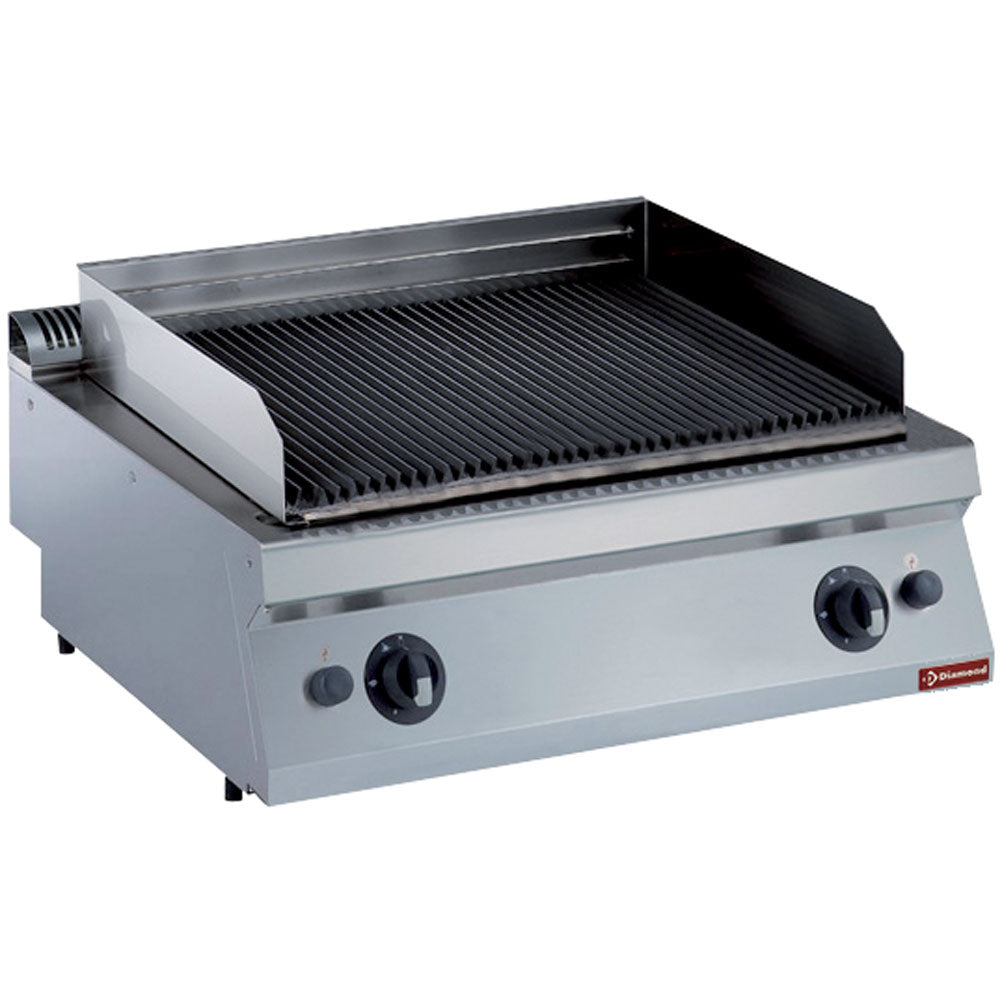 Diamond Gasgrill in lavasteen, ijzeren rooster 1 mod. -TOP- - G17/GPL8T-NG