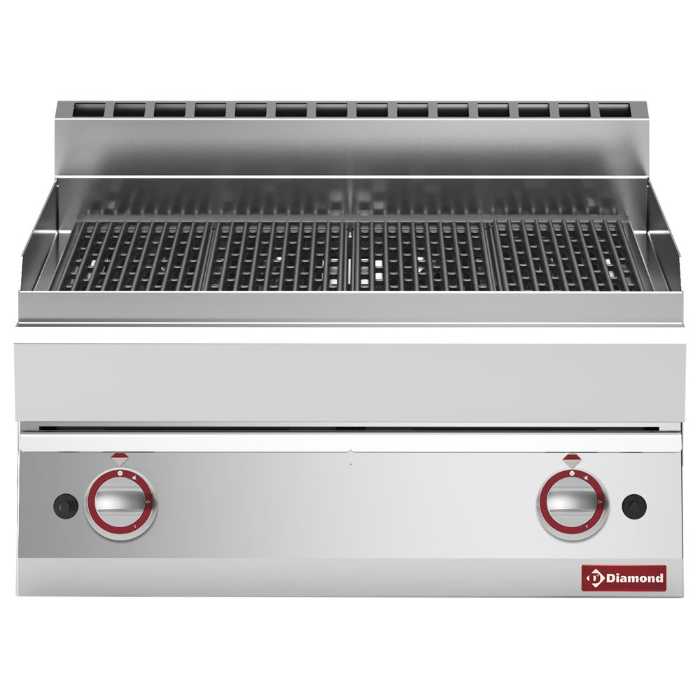 Diamond Gas stoomgrill, met gietijzeren kookrooster -Boven- - G65/GGF7T-N