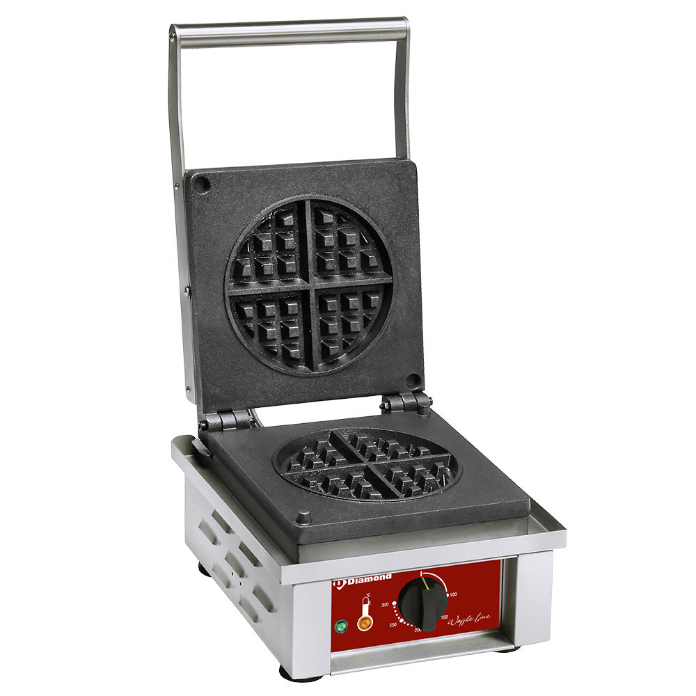 Diamond Electrical waffle iron for 4 rounded waffles - GEV-4N