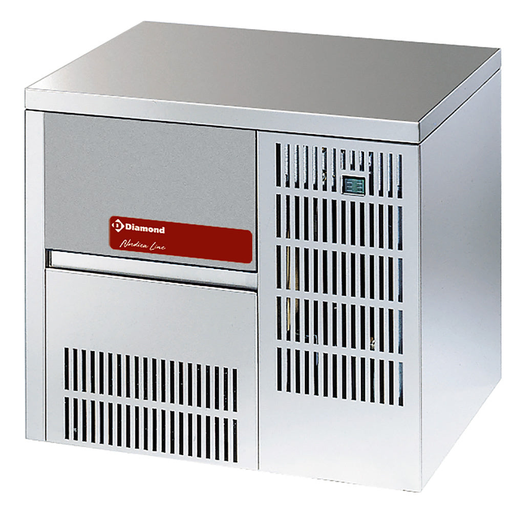 Diamond Whole ice cube maker 19 kg, with storage - ICE19INCAS