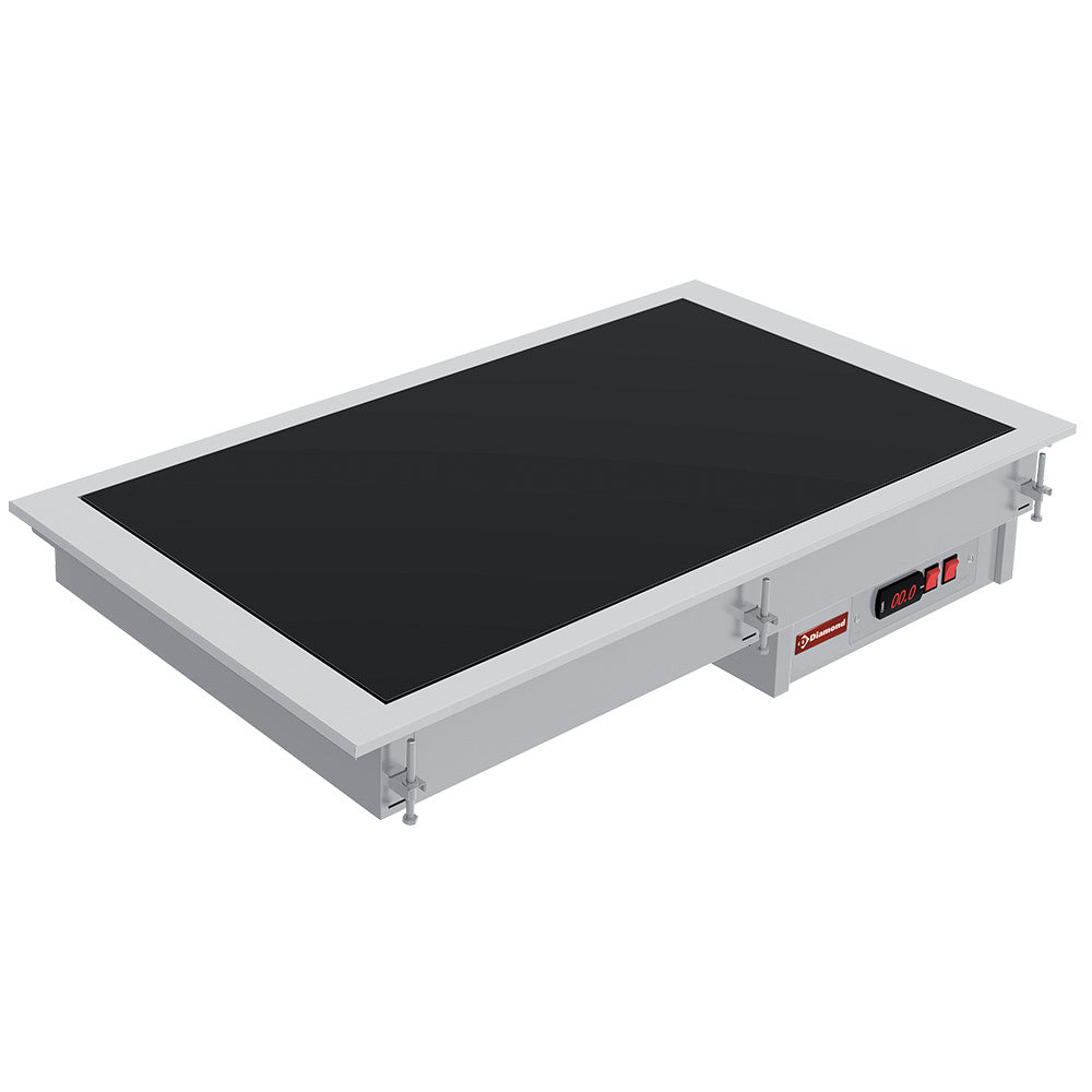 Diamond Vitroceramic element black 2x GN 1/1 - IN/VCX08-P