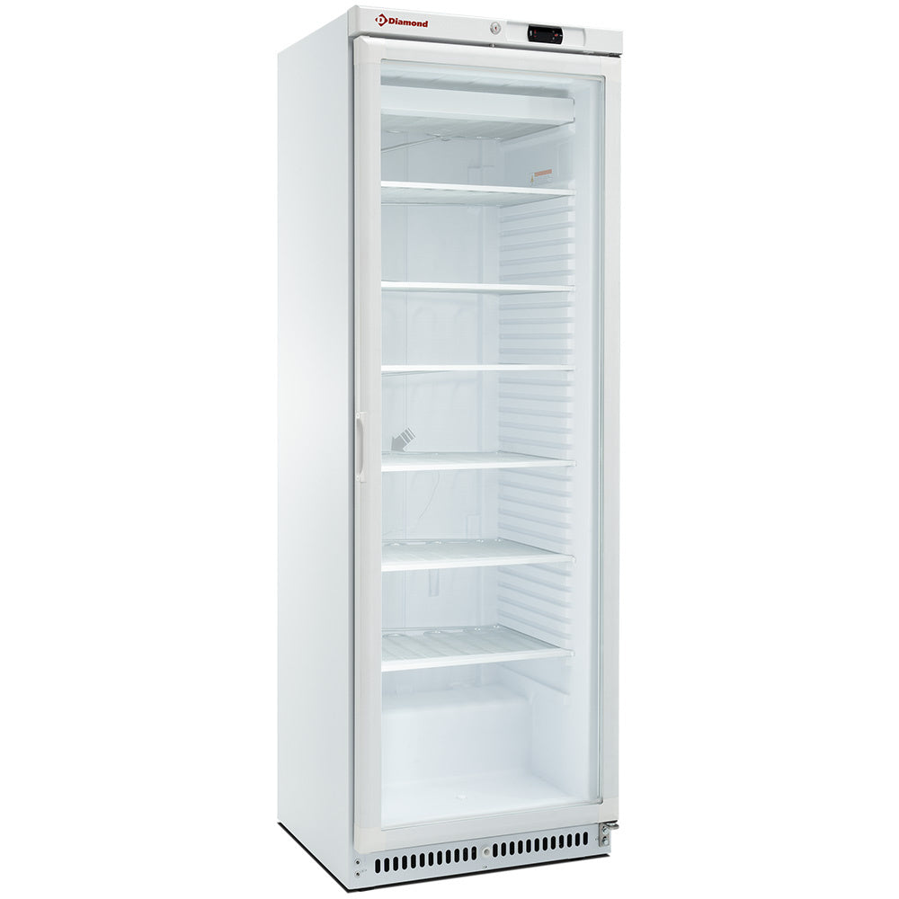 Diamond Freezer, statisch, glazen deur, 400 liter. wit - NFT402-R2/G
