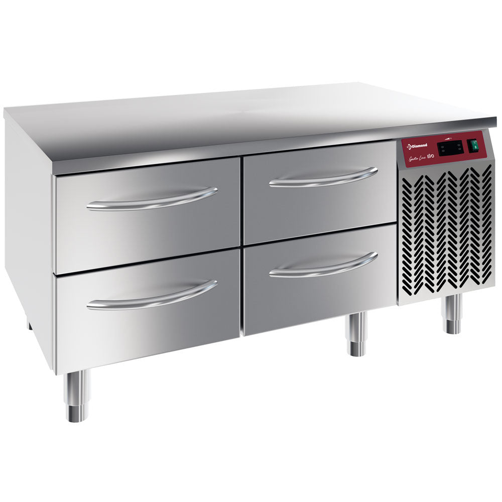 Diamond Refrigerate base, 4x1/2 drawers GN 1/1-h 100 mm - N77/R212G-9D