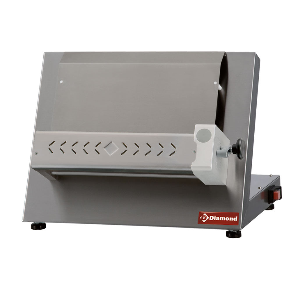 Diamond Pizza roller Ø 420 mm, 1 roller "Linear", in stainless steel - P42/XVM