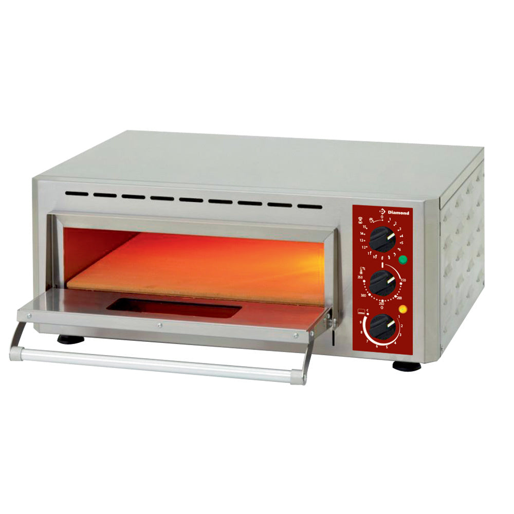 Diamond Electric pizza oven, chamber (3 kW) 430x430xh100 mm - PIZZA-QUICK/43