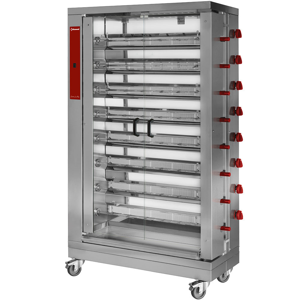Diamond Chicken Gasgriller, 8 Spieße (48 Hähnchen) - RVG/8-CM