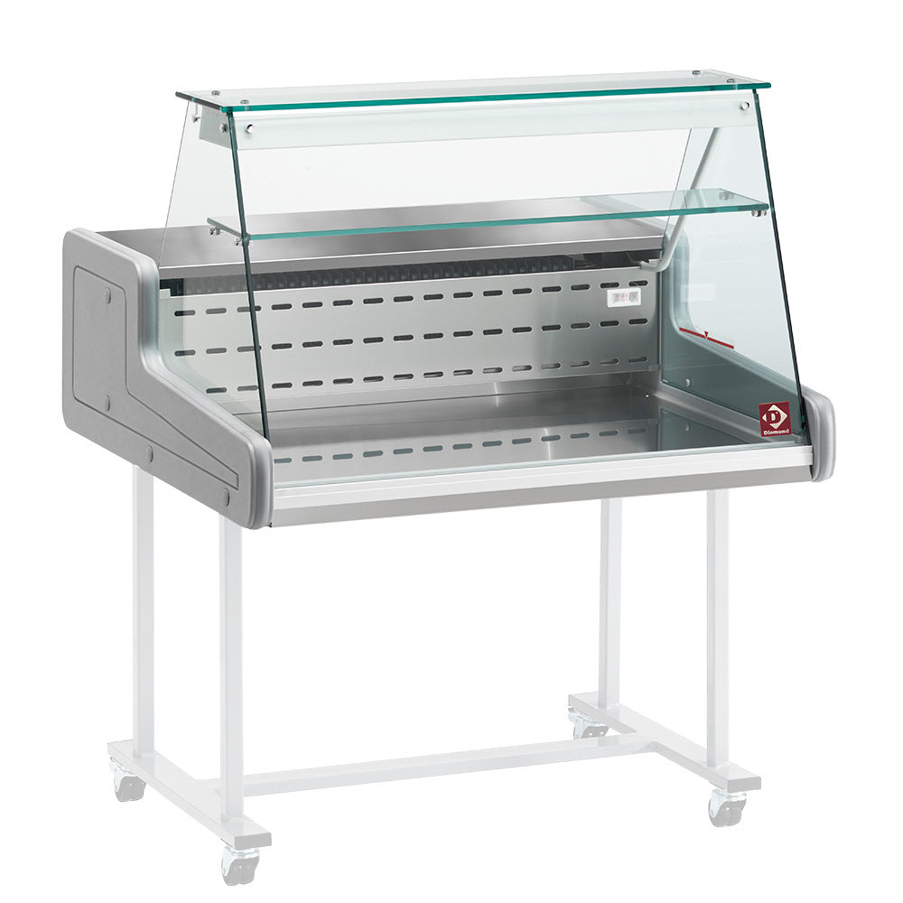 Diamond Refrigerated display counter - right glass panel - SUP20-ZD/R2