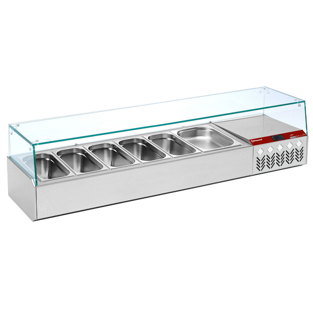 Diamond Refrigerated structure GN 6x1/3, with right glass - SY160G/PP9