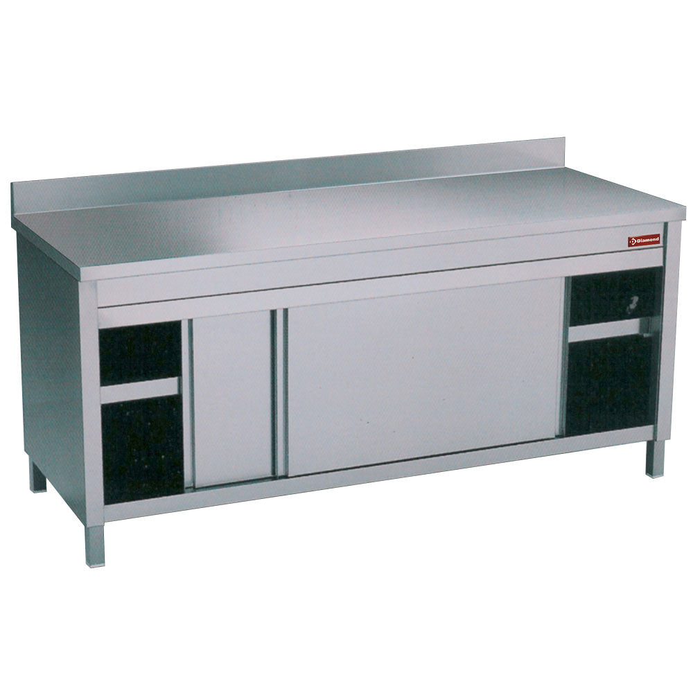 Diamond Tafel op neutrale kast 2 schuifdeuren + bord - TA146/UD