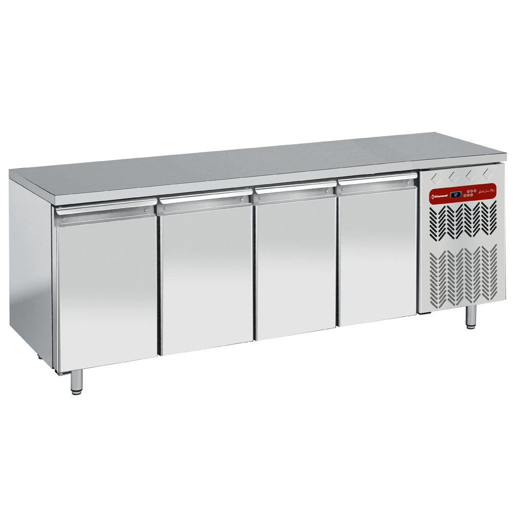 Diamond Refrigerated table, ventilated, 4 doors GN 1/1 - TG4N/H-R2