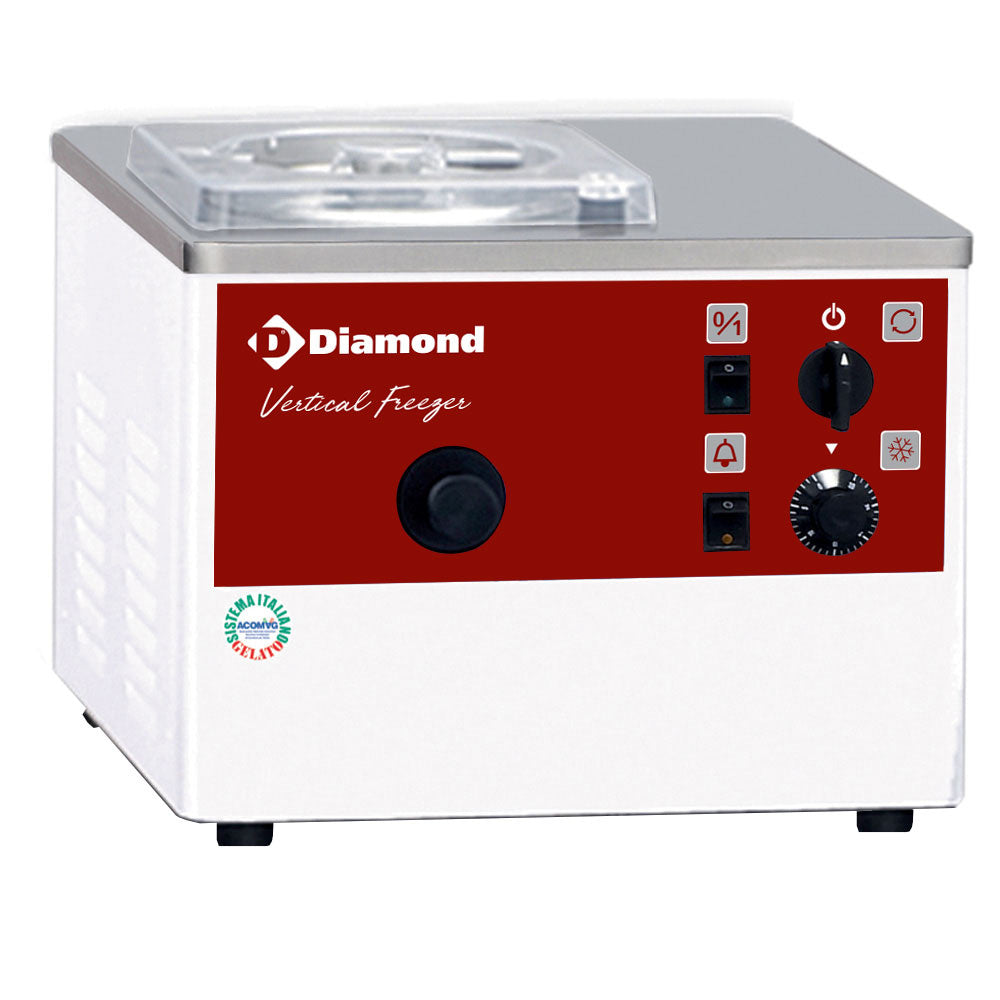Diamond Vertical ice-cream turbine, table top, 5 L/h, air condenser - TGB/5