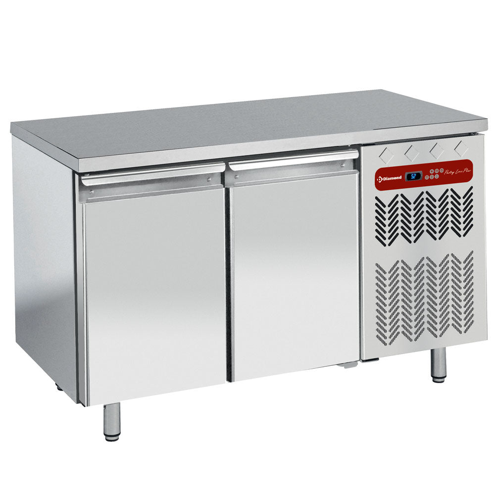 Diamond Refrigerated table, ventilated, 2 doors EN 600x400 - TP2N/H-R2