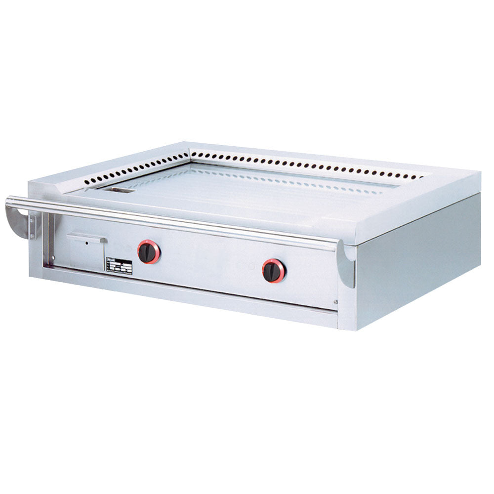 Diamond Gas "Teppanyaki" plaat, 2 vlakken (2x 7 kW), voor op tafel -Top- - TPG2-12/T