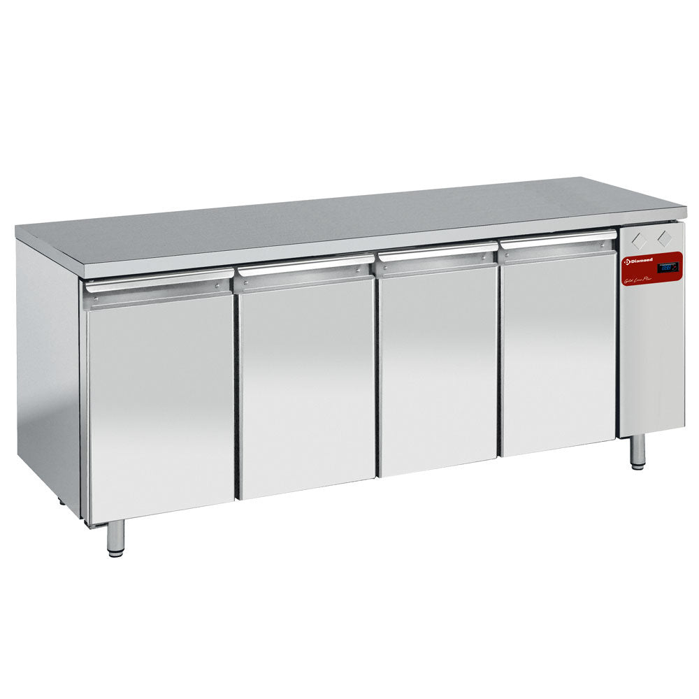 Diamond Refrigerated table, ventilated, 4 doors GN 1/1, (without group) - TS4N/H