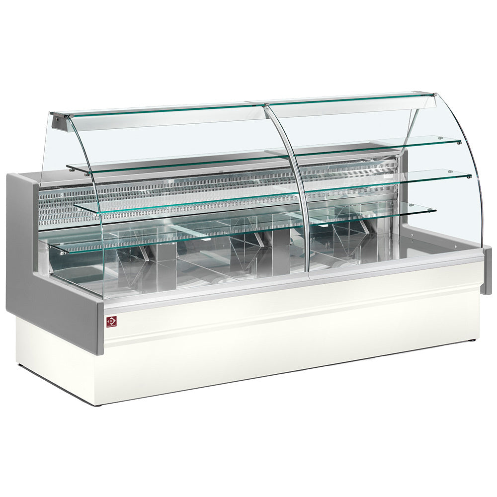 Diamond Refrigerated display counter, static, drawer system, without reserve - GREY/WHITE - VE22/E8-R2P
