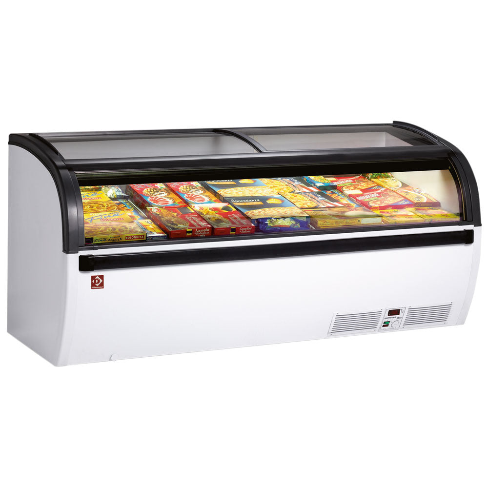 Diamond Panoramic deep freezer sliding glass doors - VISUAL-20-R2