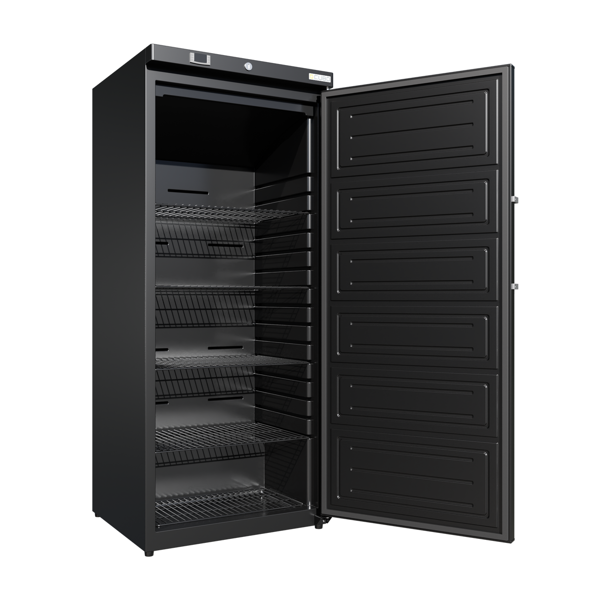 CUBO Storage Freezer 510L - 1 Door - 5 Shelves - Black - CS-BF600V