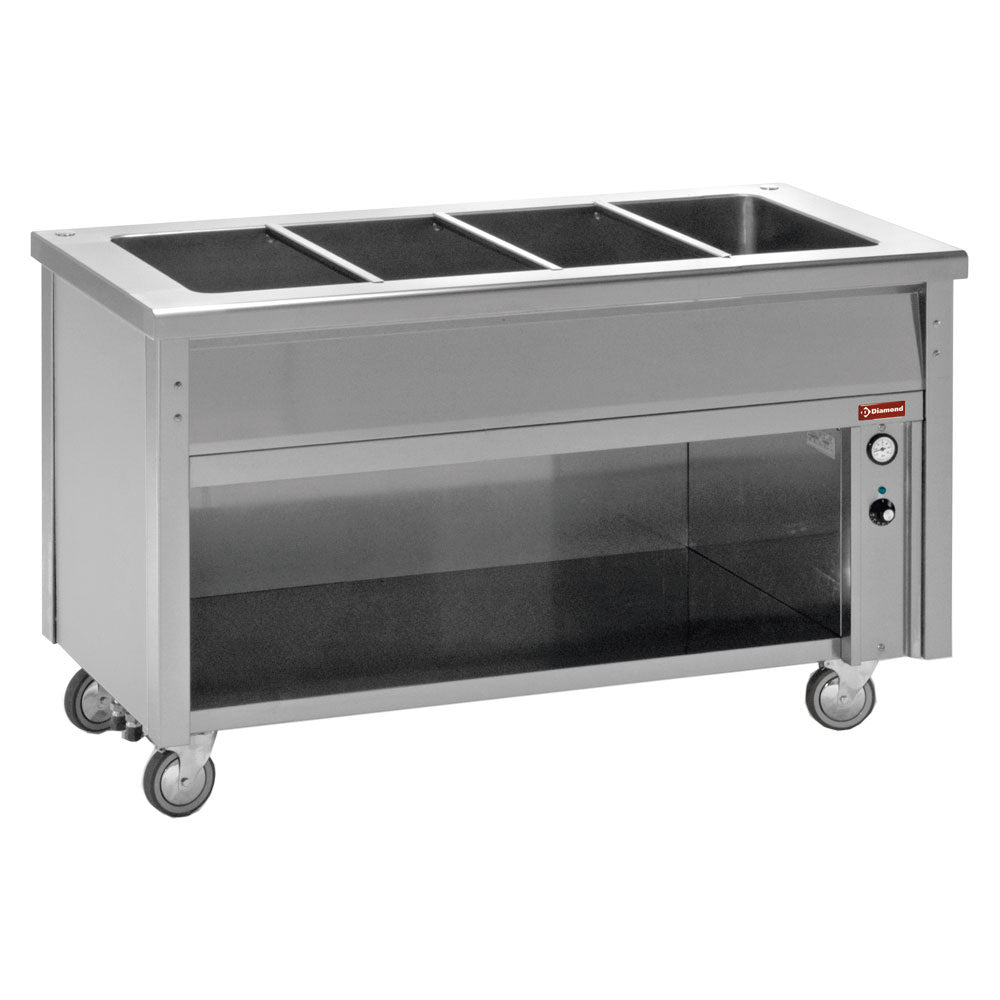 Diamond Bain-Marie-Element auf offenem Schrank 6 GN 1/1 - BT23