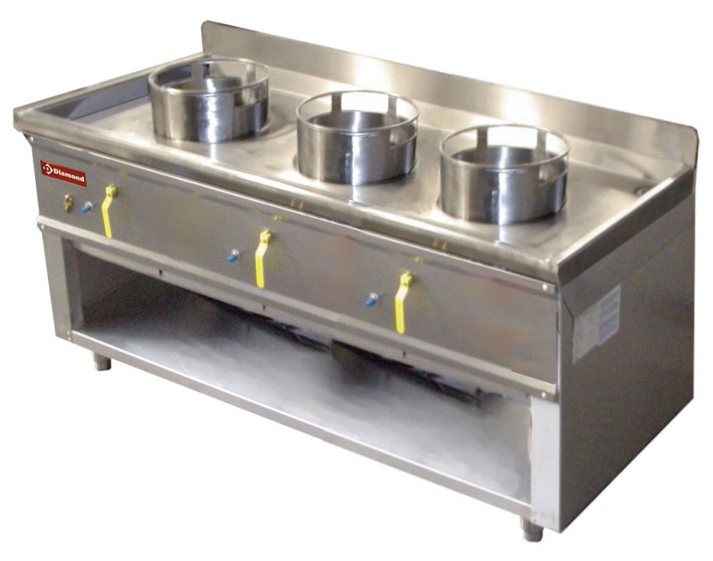 Diamond Wok stove 3 burners - CHINA/3S