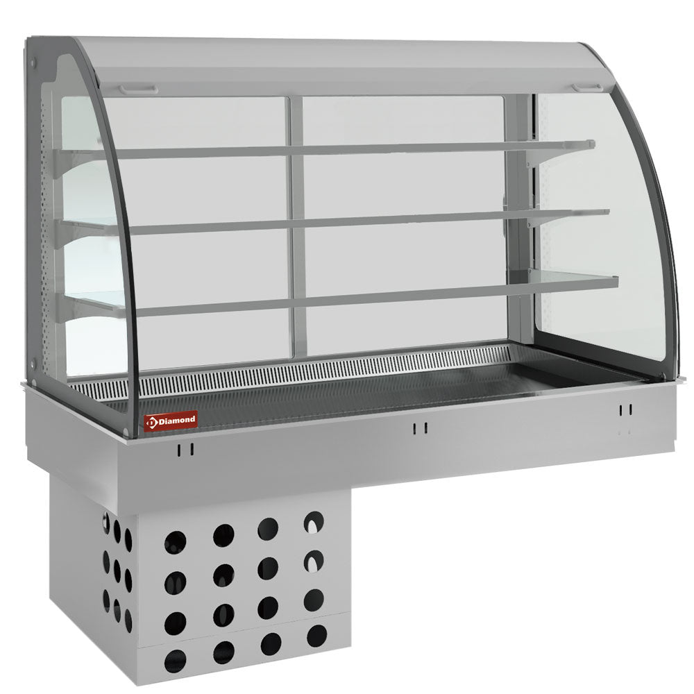 Diamond Element top and closed display on 3 levels, refrigerated, ventilated 3x GN 1/1 - DPA/TVF312-R2
