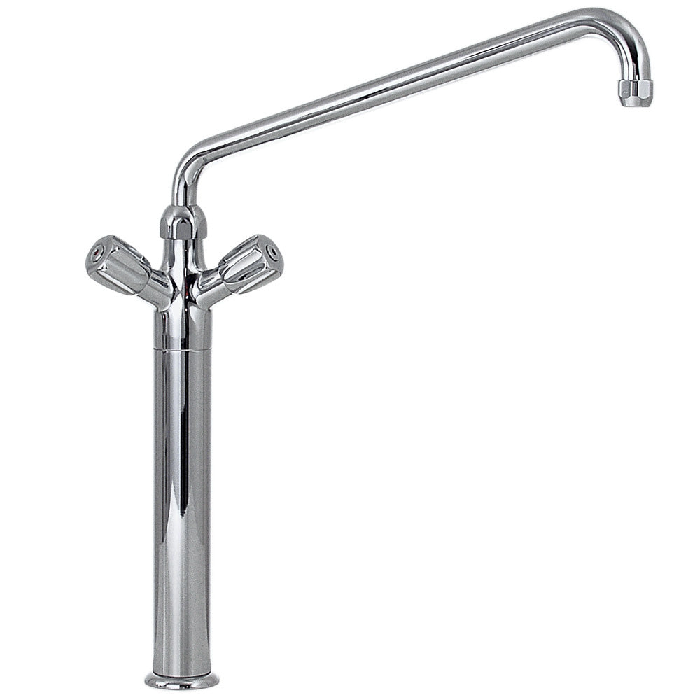 Diamond Pedestal with faucet mixer "big flow" "Heavy-Duty" (exit MONO) - CW7004-HD