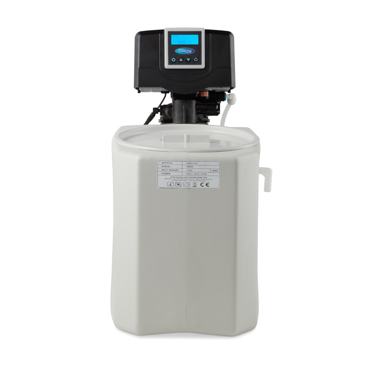 Maxima Automatic Water Softener - Descaler - 8L Resin - Digital Display - 09351105
