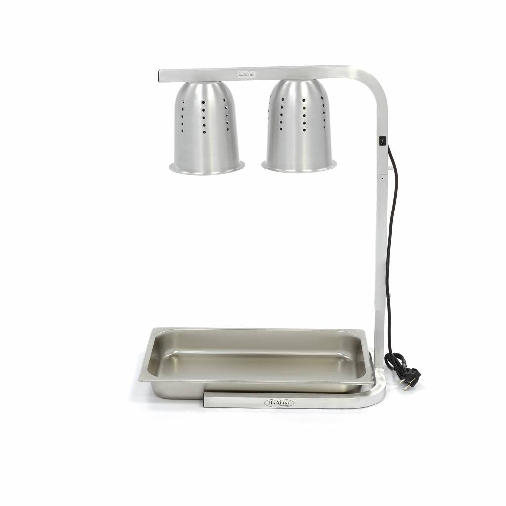 Warmtebrug - 2 Lampen - incl. Lampen en 1x 1/1 GN-Bak - MAXIMA