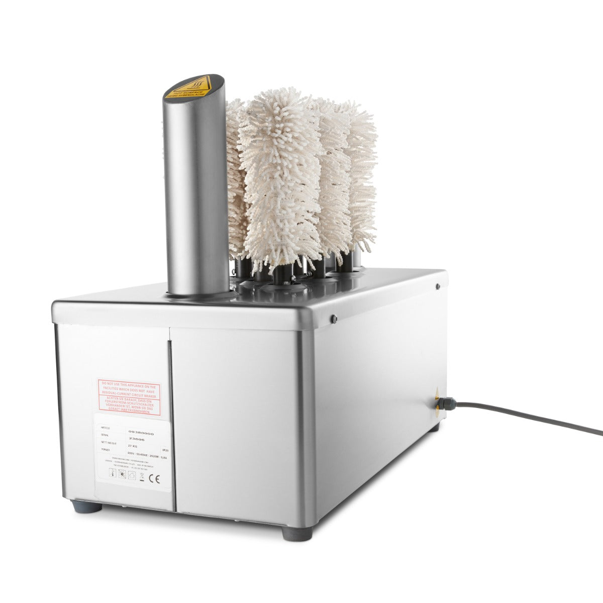 Maxima Glass Polisher - 8 Brushes - 600 Glasses/Hour - 09380000