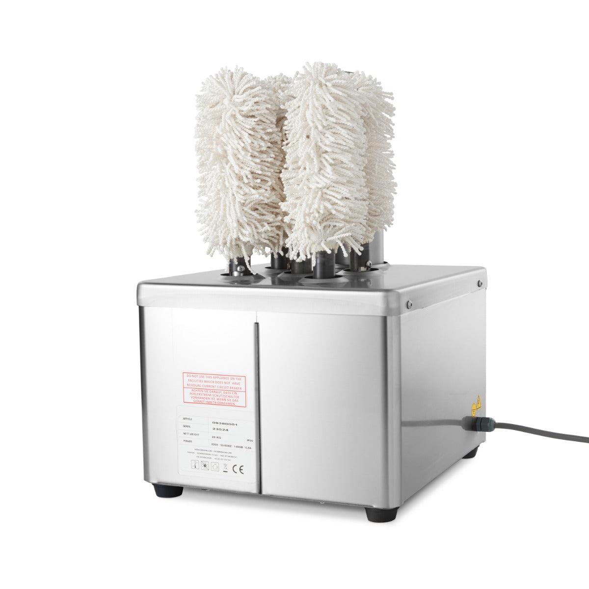 Maxima Glass Polisher - 5 Brushes - 300 Glasses/Hour - 09380001